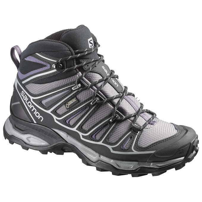 Salomon Israel X ULTRA MID 2 W SPIKES GTX® - Mens Winter Boots - Black (BZMN-10278)